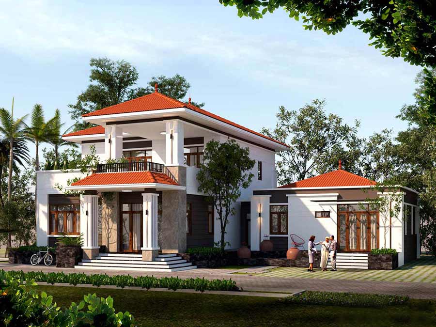 Tổng quan về biệt thự nhà vườn 2 tầng