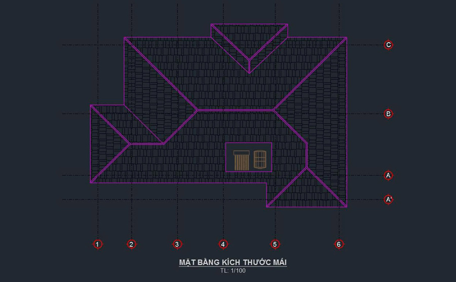 Bản CAD biệt thự sân vườn 2 tầng