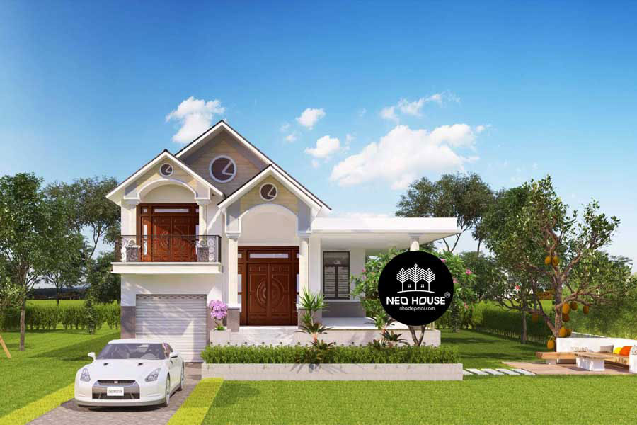 Thiết kế biệt thự 1 5 tầng có sân vườn