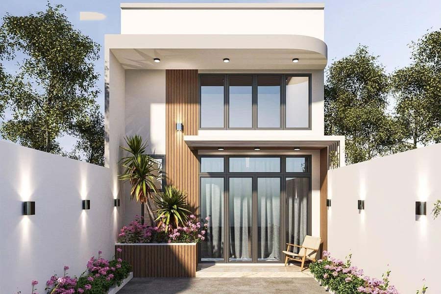 Thiết kế biệt thự 1 5 tầng có sân vườn