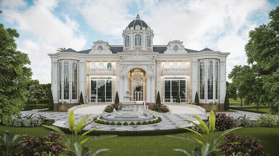 Biệt thự lâu đài 2 tầng kiểu châu Âu