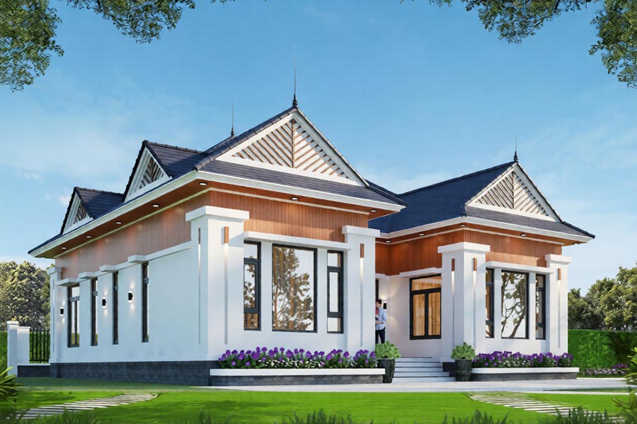 Biệt thự nhà vườn mini cấp 4 100m2