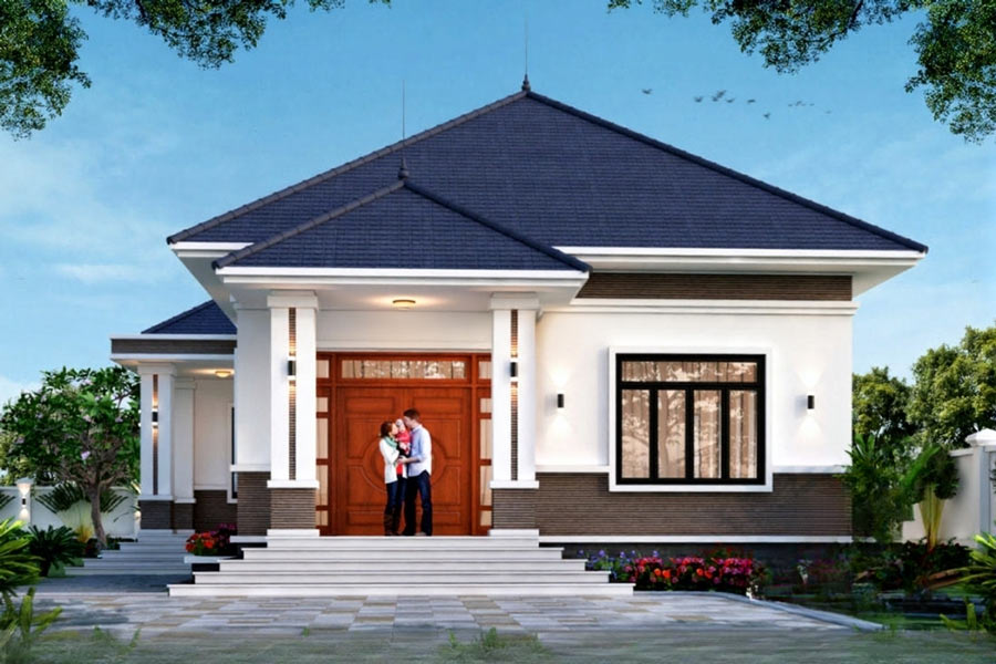 Biệt thự nhà vườn mini cấp 4 100m2