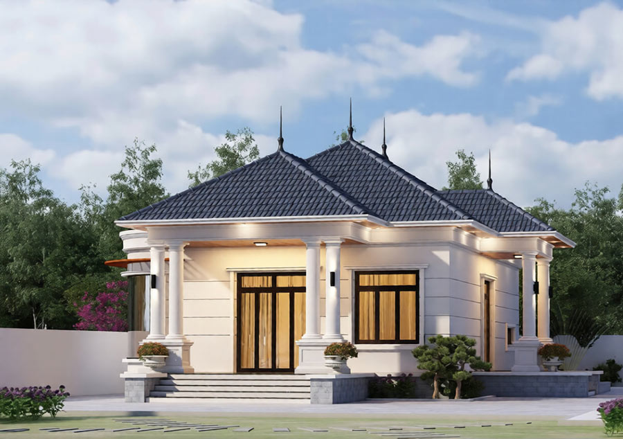 Nhà biệt thự mini cấp 4 diện tích 120m2