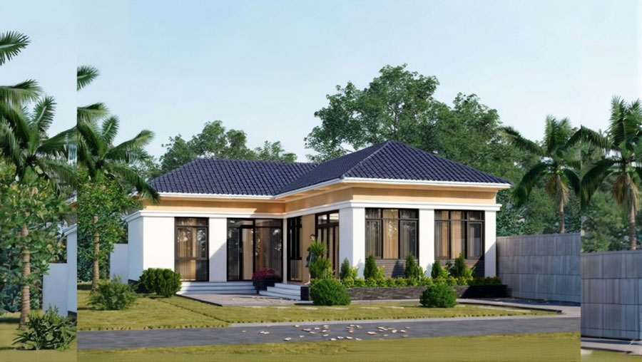 Biệt thự mini cấp 4 80m2 hiện đại