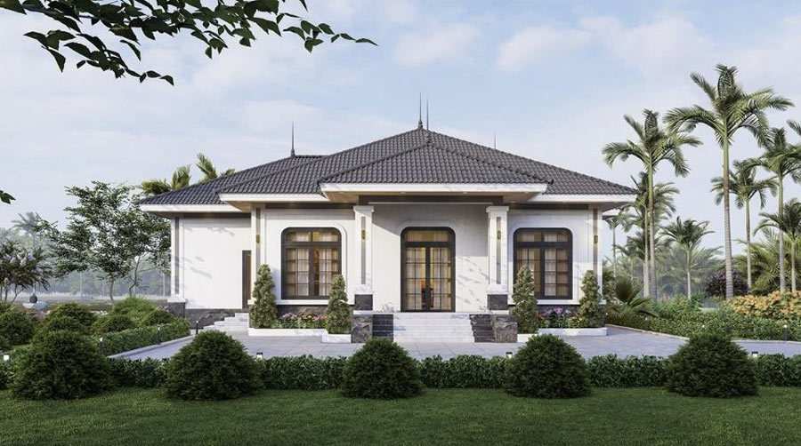 Biệt thự mini cấp 4 mái nhật