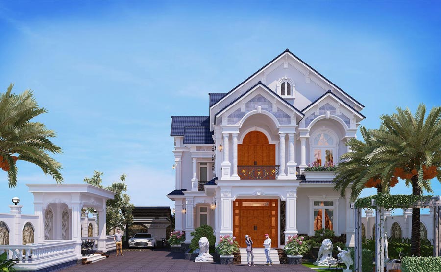 Biệt thự nhà vườn mini mái Thái gần gũi thiên nhiên