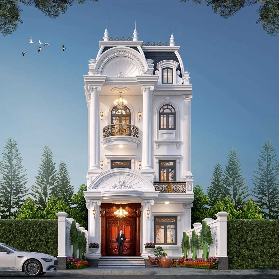 Biệt thự mini tân cổ điển 3 tầng