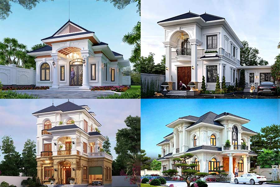 35+ Mẫu biệt thự mini tân cổ điển đẹp, sang trọng & đẳng cấp