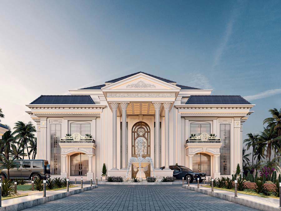 Mẫu thiết kế nhà vườn 500m2 phong cách châu Âu