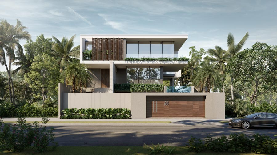 Thiết kế biệt thự nhà vườn 500m2 phong cách nhiệt đới