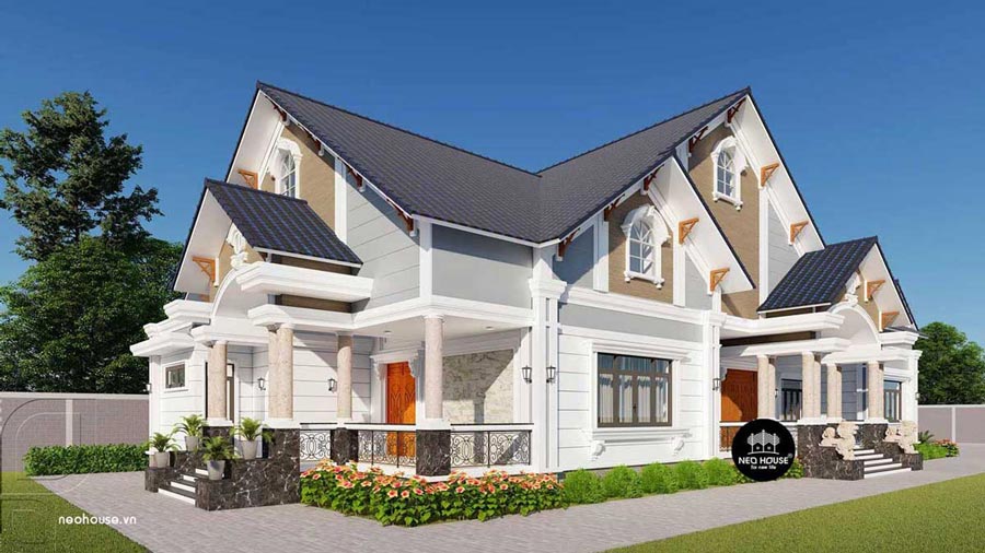 Mẫu biệt thự nhà vườn tân cổ điển đẹp nhất