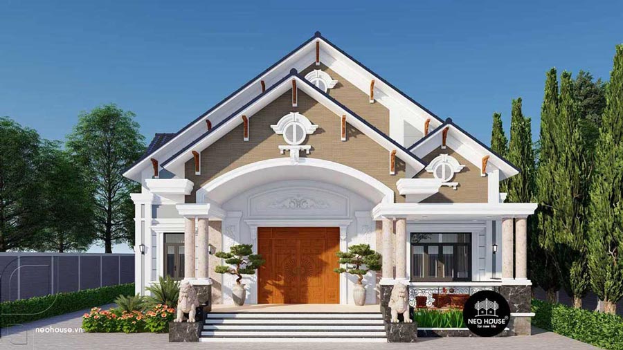 Mẫu biệt thự nhà vườn tân cổ điển đẹp nhất