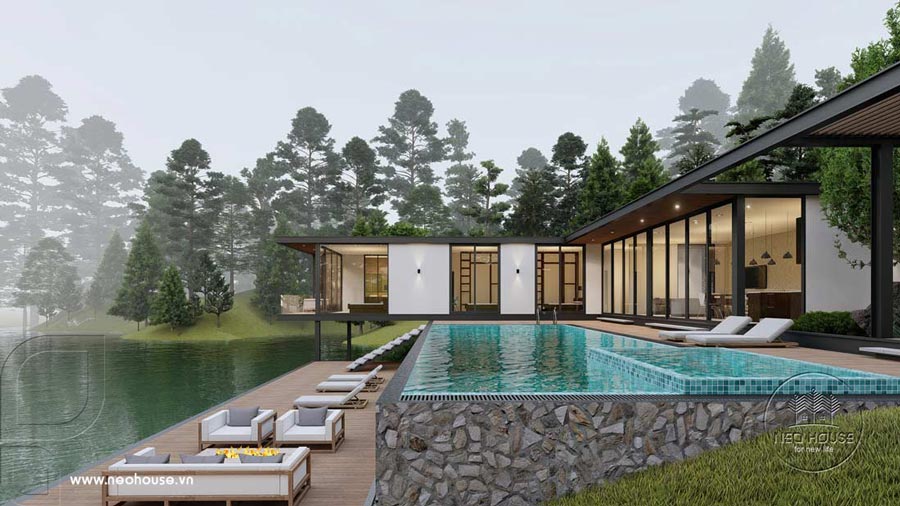 Biệt thự nhà vườn 1 tầng