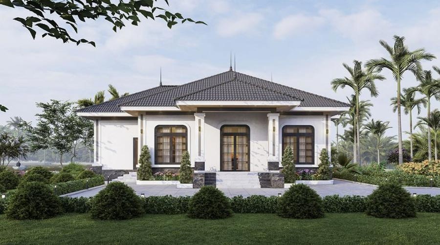 Mẫu nhà vườn kiểu Nhật diện tích 100m2