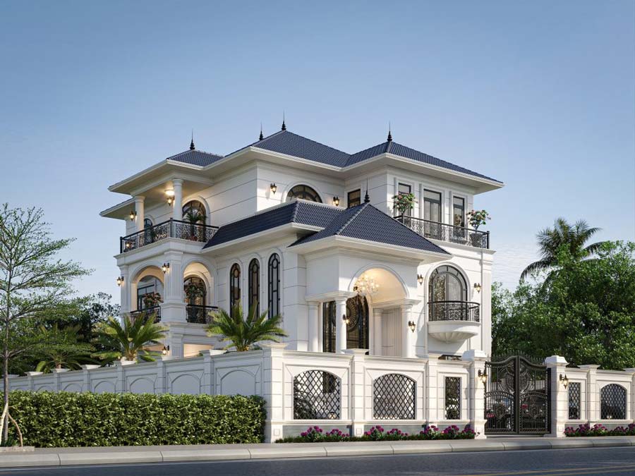 Thiết kế biệt thự nhà vườn kiểu Nhật 3 tầng