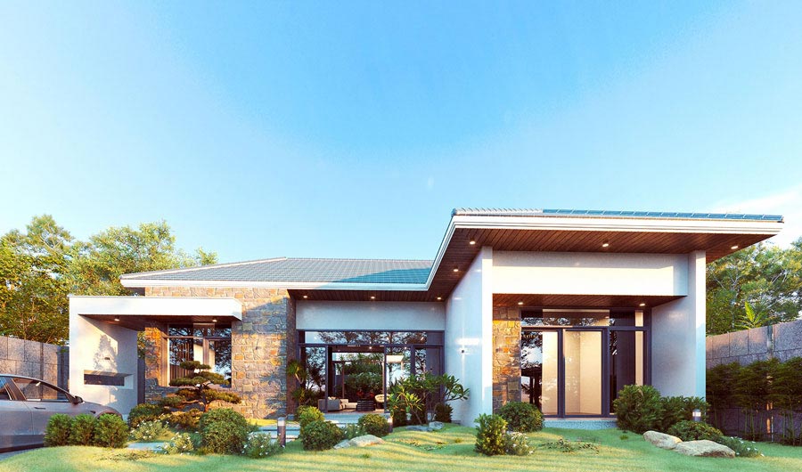 Biệt thự sân vườn 300m2 kiểu Nhật