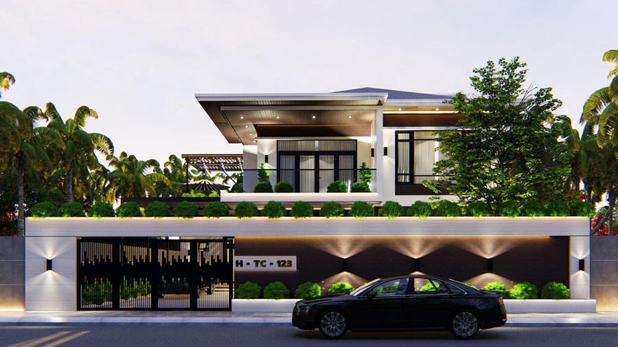 Mẫu biệt thự sân vườn kiểu Nhật 500m2