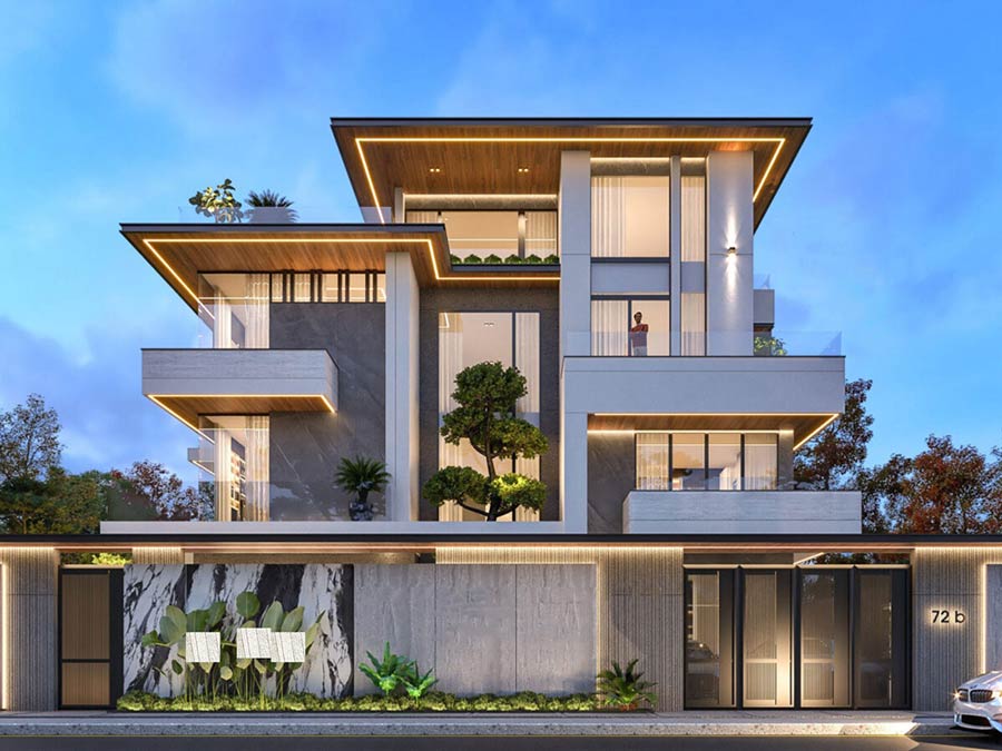 Mẫu biệt thự sân vườn kiểu Nhật 500m2