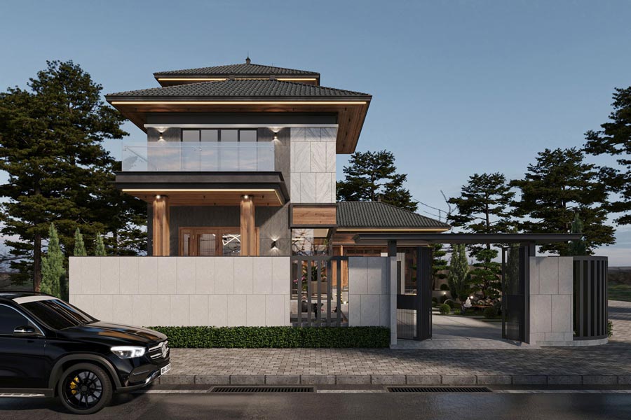 Mẫu biệt thự nhà vườn 700m2 kiểu Nhật