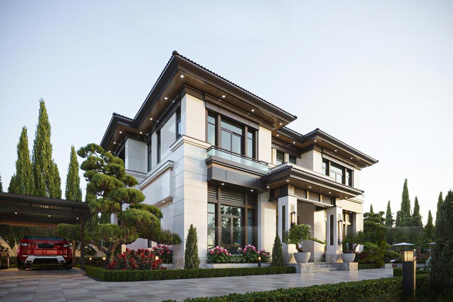 Mẫu biệt thự nhà vườn 700m2 kiểu Nhật