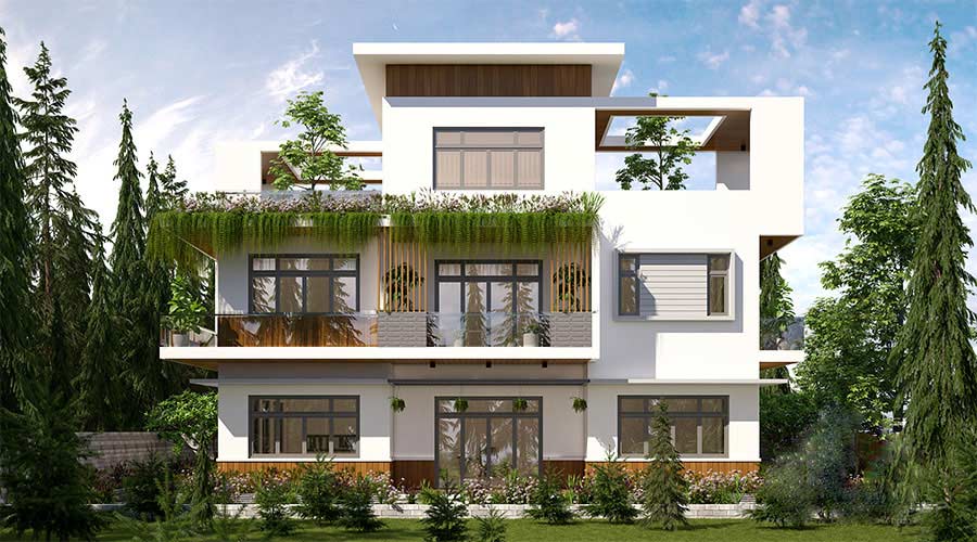 Biệt thự nhà vườn 3 tầng