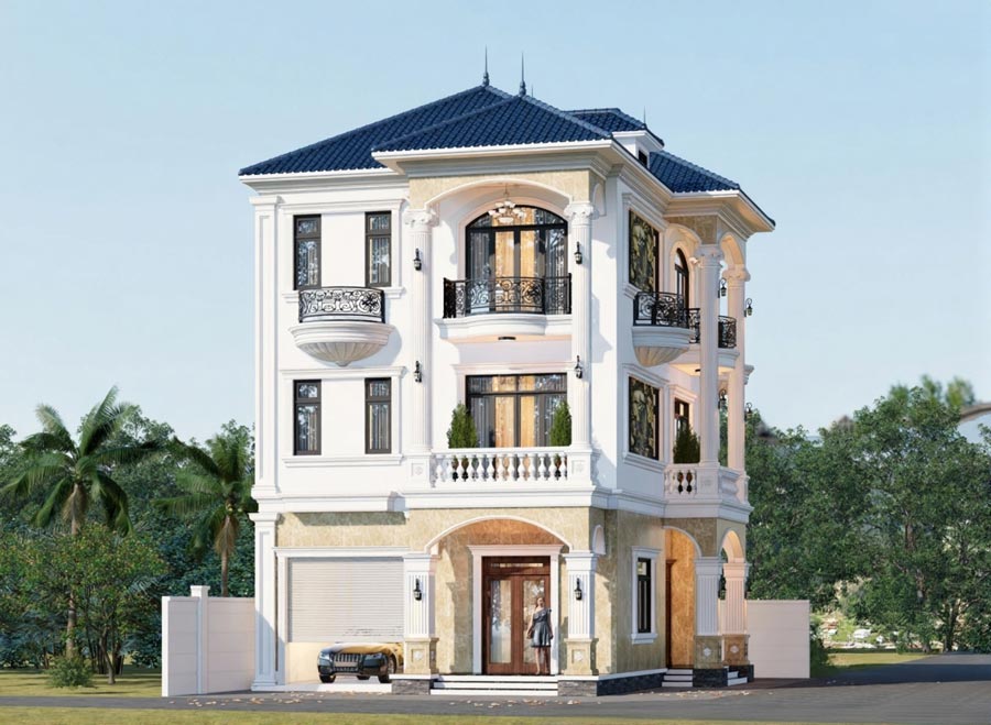 Lưu ý khi thiết kế biệt thự 3 tầng có thang máy