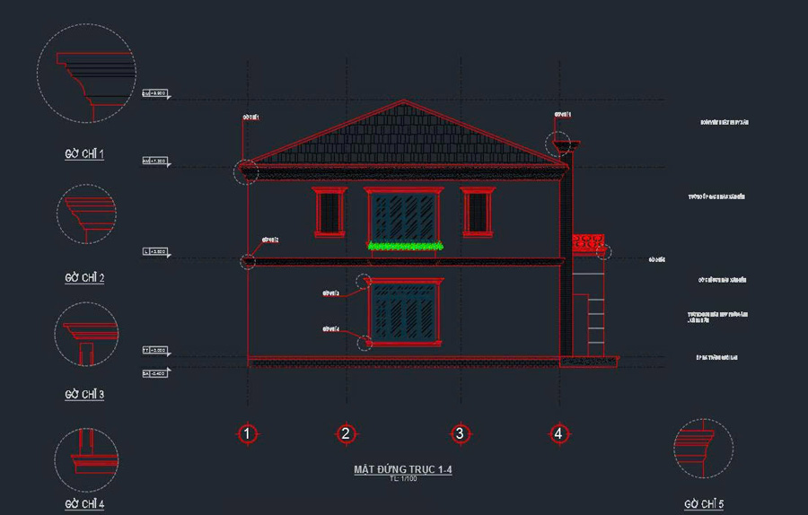 Các tiêu chuẩn kỹ thuật cơ bản trong bản vẽ CAD kiến trúc