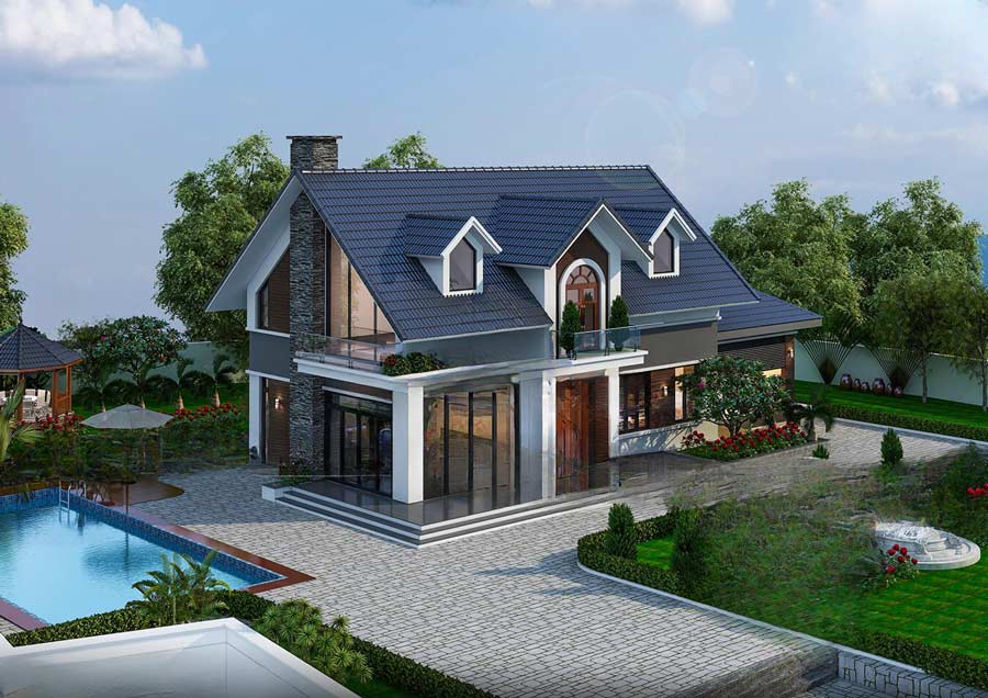 Đặc điểm nổi bật của biệt thự 1 5 tầng