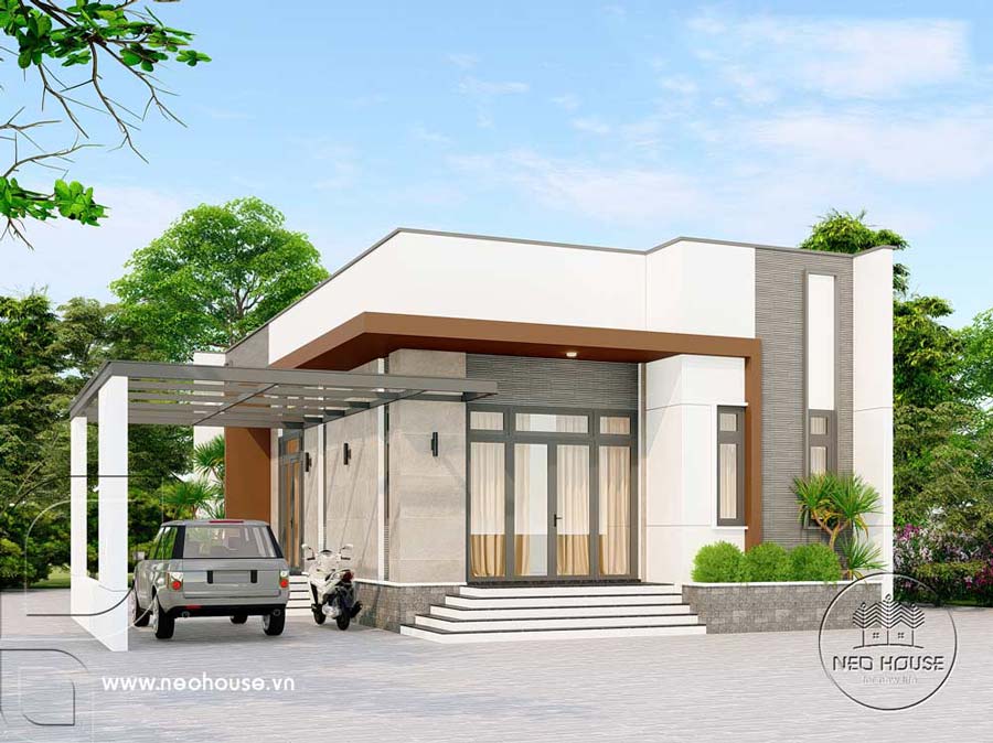 Đặc trưng của nhà mái bằng 1 tầng