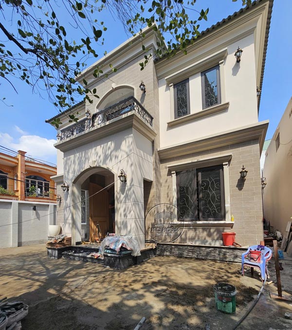 Dự án: Mẫu biệt thự tân cổ điển 2 tầng mái Nhật 10x12m tại HCM