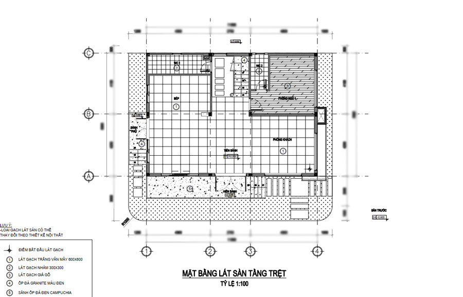 Hồ sơ thiết kế kỹ thuật thi công biệt thự 3 tầng hiện đại 8x12m