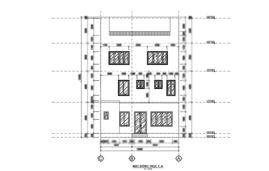 Hồ sơ thiết kế kỹ thuật thi công biệt thự 3 tầng kiểu Pháp 10x19m