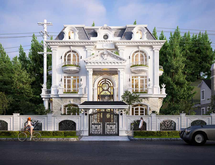 Biệt thự 3 tầng tân cổ điển phong cách Luxury