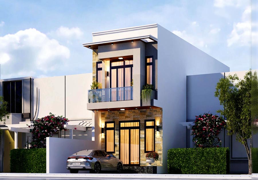 Mẫu thiết kế nhà phố 5x15m