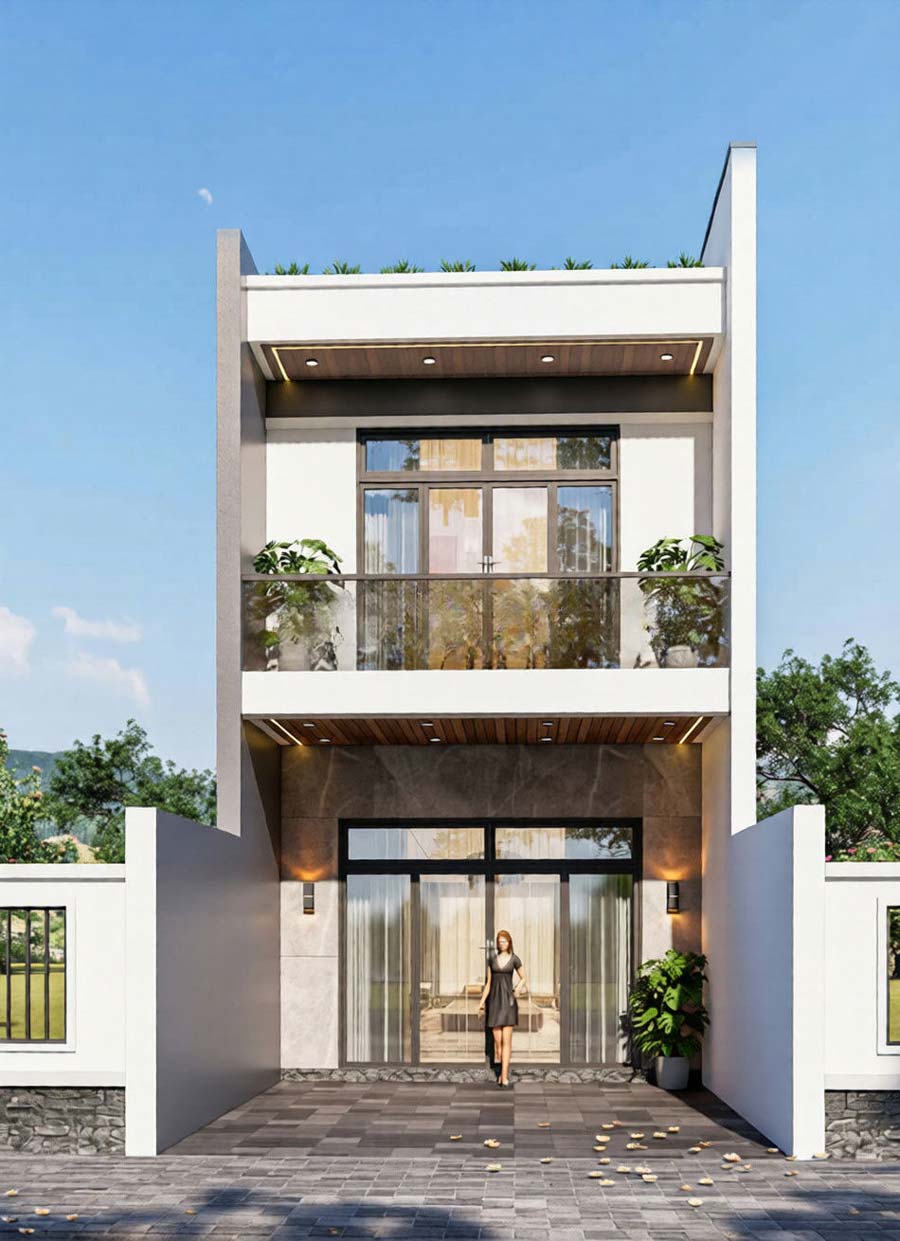 Thiết kế nhà phố 5x20 hiện đại