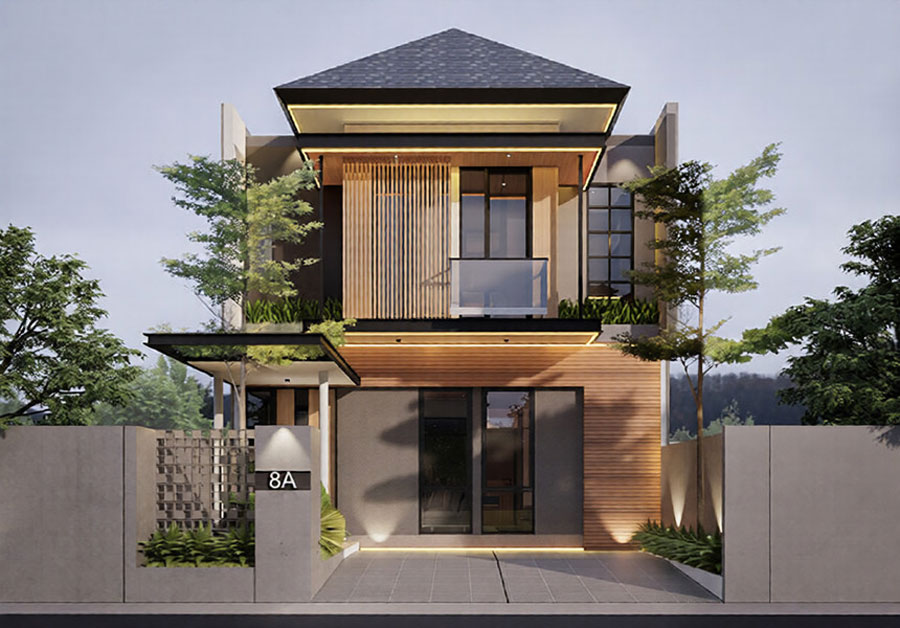 Mẫu thiết kế nhà phố 6x20m đẹp