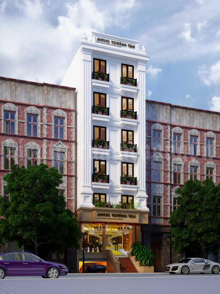 Thiết kế khách sạn mini 200m2