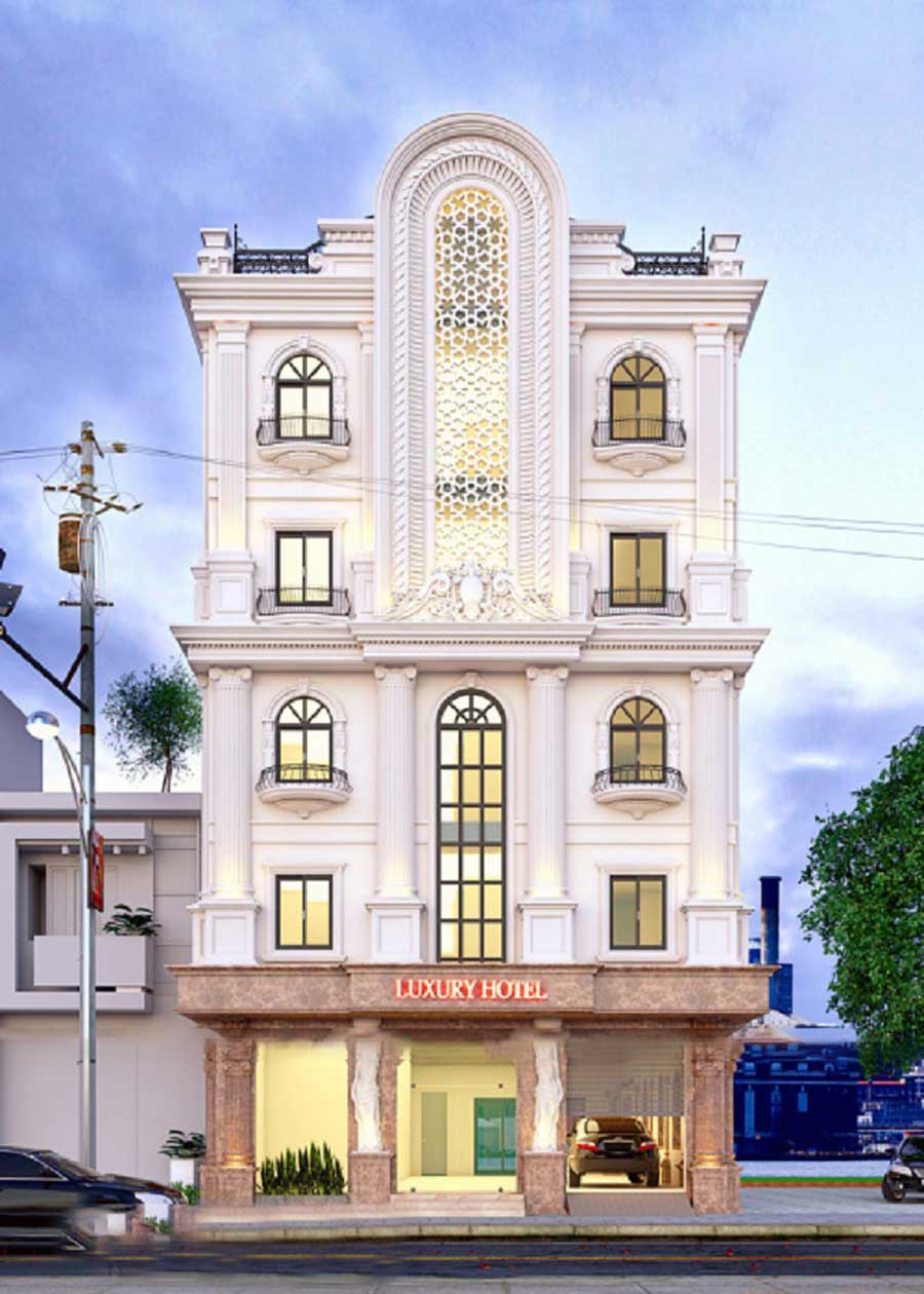 Thiết kế khách sạn mini 200m2