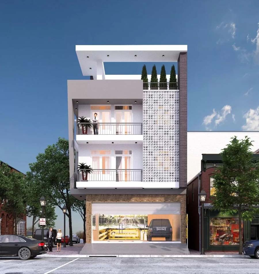 Thiết kế khách sạn 3 tầng