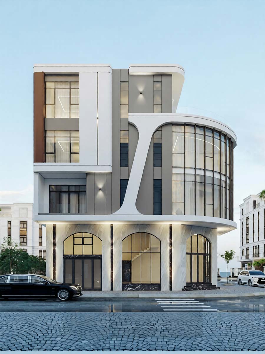 Thiết kế khách sạn 4 tầng