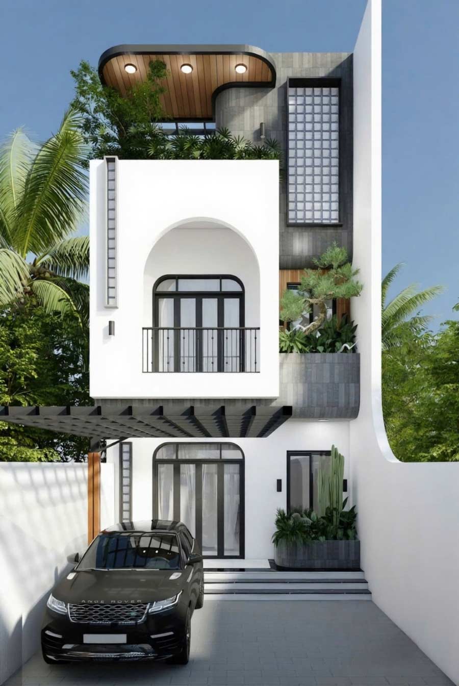 Thiết kế nhà phố 4x20m