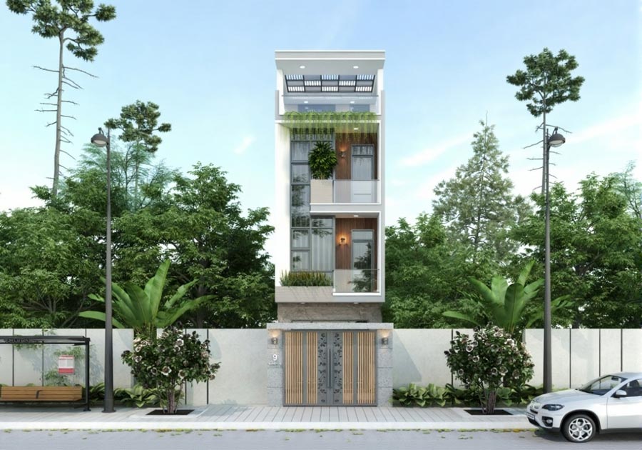 Thiết kế nhà phố 4x20m