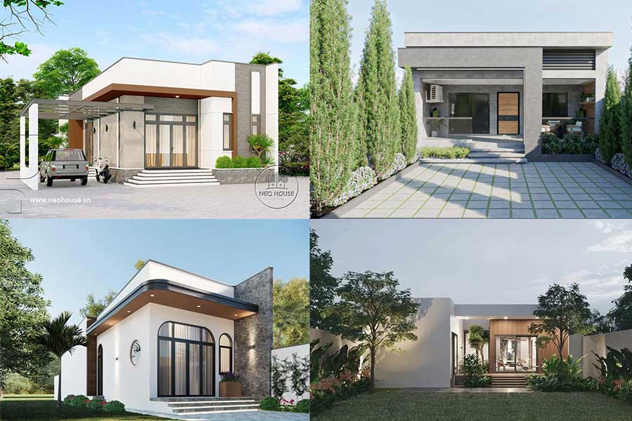 [BST] 45+ Mẫu Nhà Mái Bằng 1 Tầng Đẹp, Hiện Đại & Sang Trọng