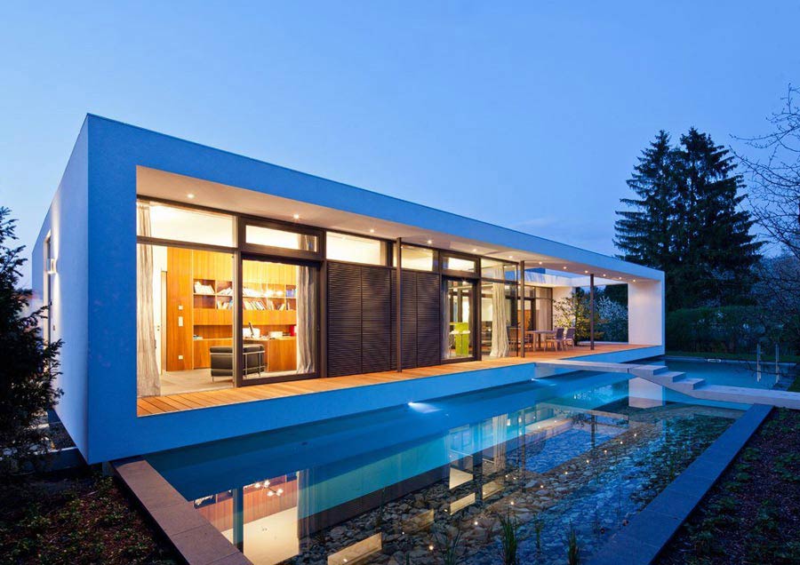 Mẫu nhà mái bằng 1 tầng hiện đại