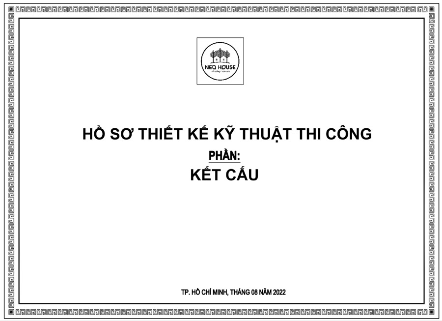 Hồ sơ kết cấu biệt thự 3 tầng