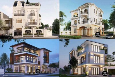 TOP 20+ Mẫu thiết kế biệt thự 3 tầng ở nông thôn đẹp hiện đại