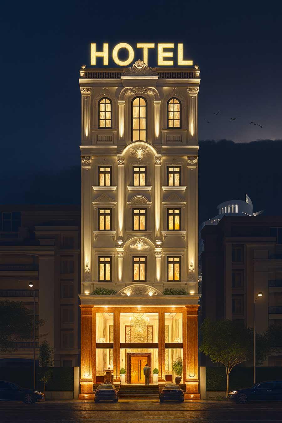 Thiết kế khách sạn 2 sao