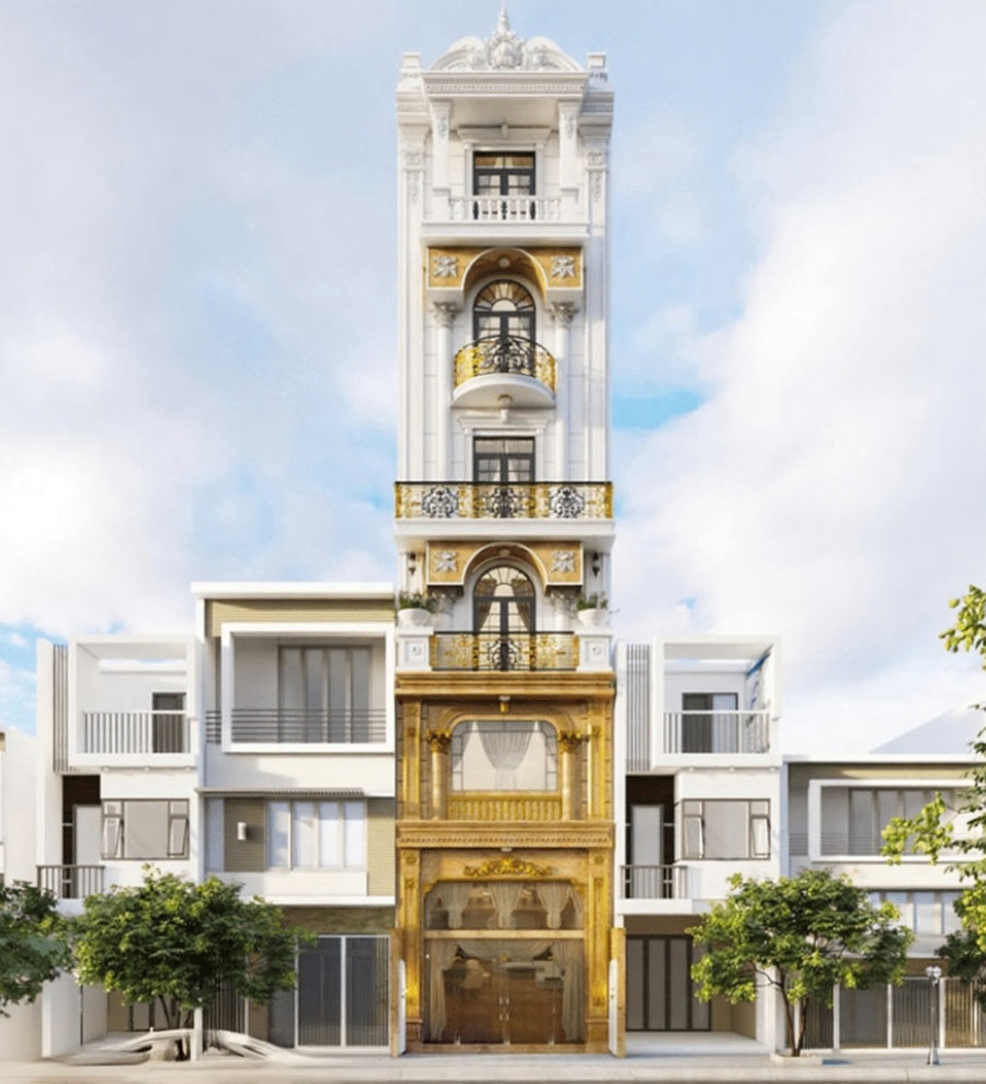 Thiết kế khách sạn mini 5x20