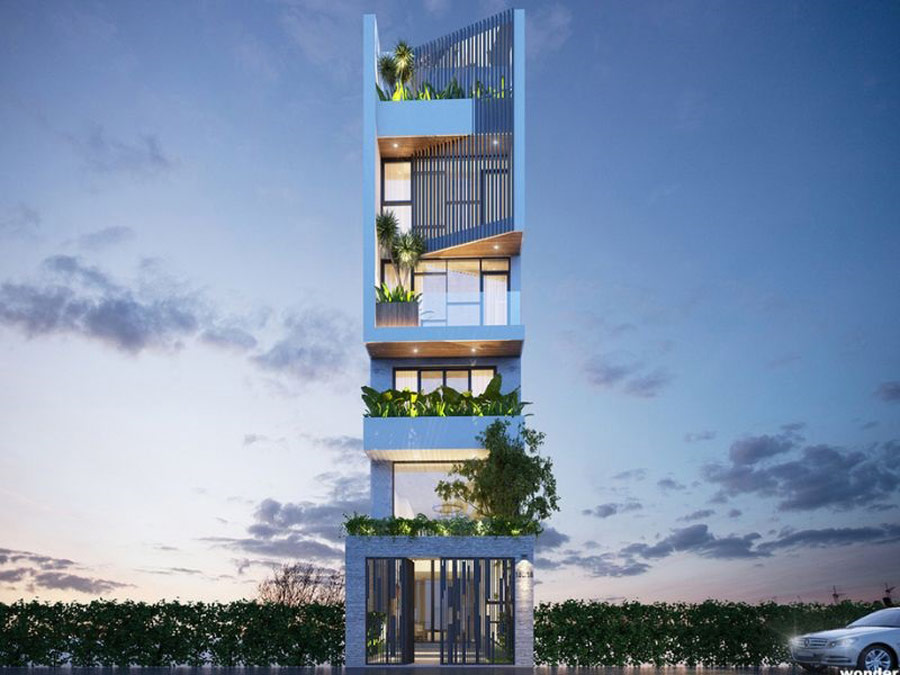 Thiết kế khách sạn mini 6x20